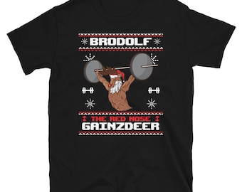 Gainzdeer Gym Workout Ugly Christmas 