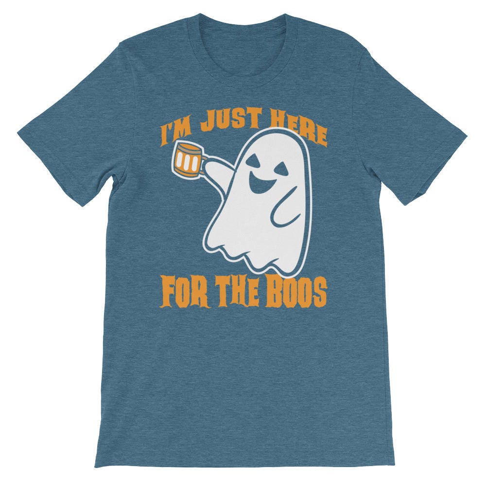 Discover I'm just here for the Boos Shirt Beer Drinking Halloween UNISEX T-Shirt