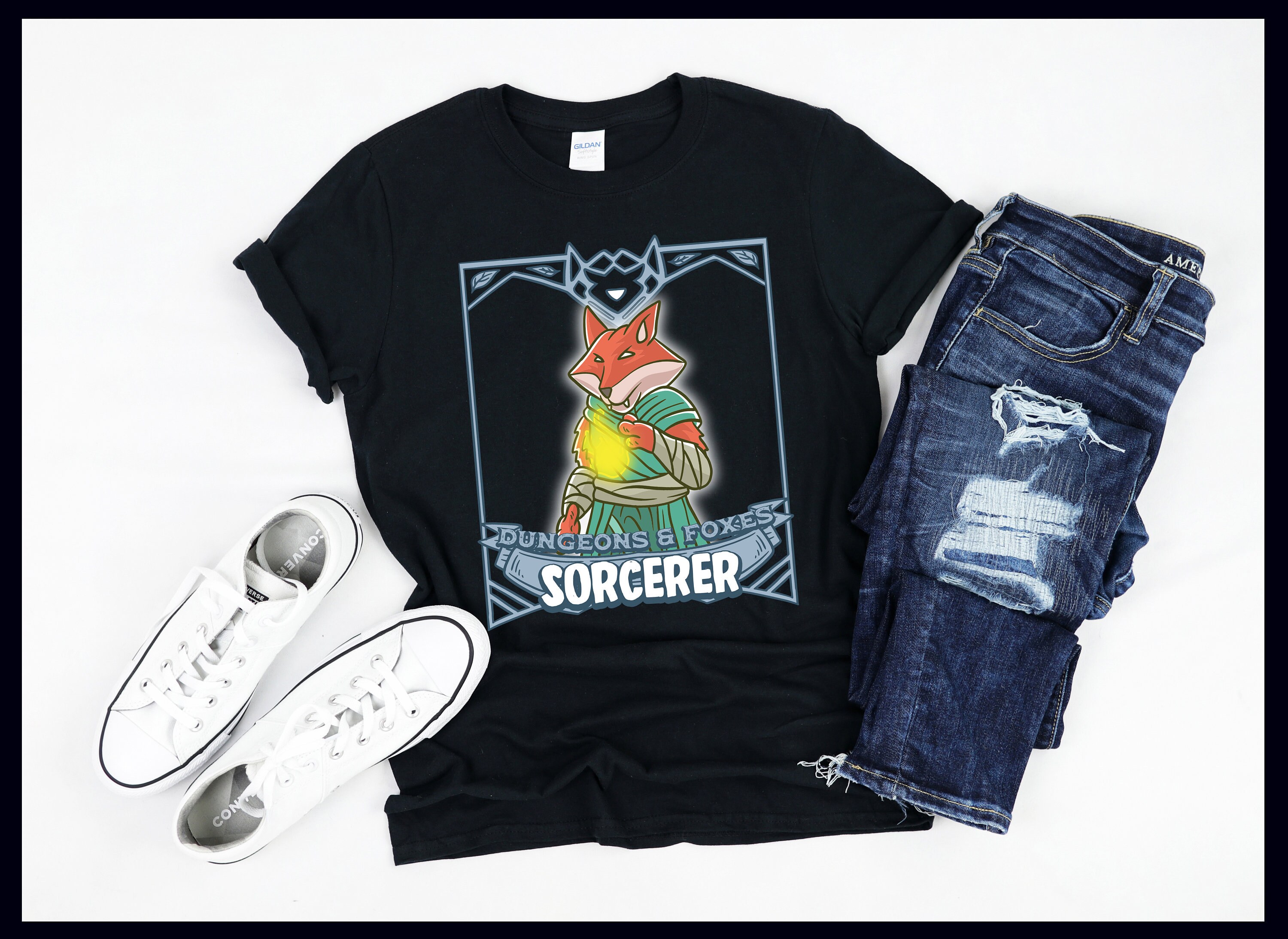 Como Se Dice Fox En Español Sorcerer Dungeons and Foxes Nerdy Fox Nerd RPG D20 Dice - Etsy