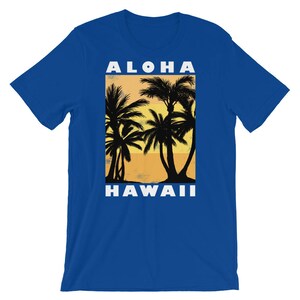 Aloha Beaches Hawaii T-Shirt Vintage Palms Shirt Vacation Gift image 7