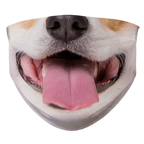 Corgi Face Mask | Royal Corgis | Dogs | Dog Lover | Sublimation Face Mask | Mouth Nose Cover | Reusable Washable Mask