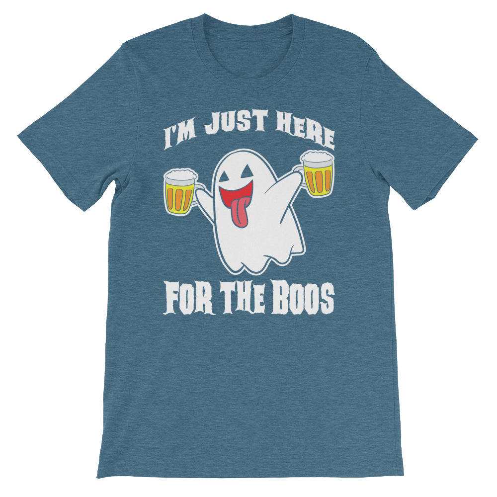 Discover I'm just here for the Boos Shirt Beer Drinking Halloween UNISEX T-Shirt