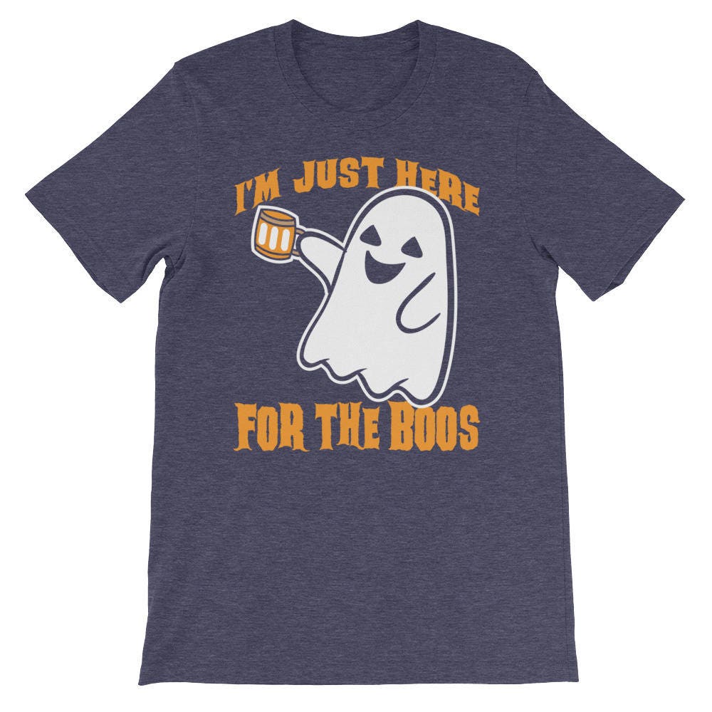 Discover I'm just here for the Boos Shirt Beer Drinking Halloween UNISEX T-Shirt