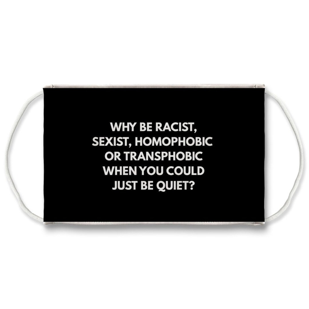 Human Rights Mask LGBT Anti Racismn Equality Human Rights Protest Sublimation Face Mask ...