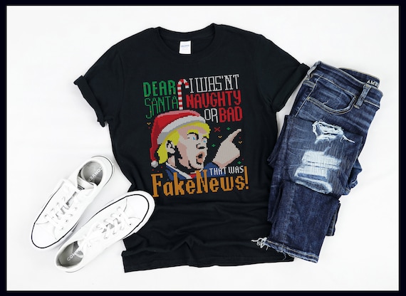 Santa is fake news sweater sale