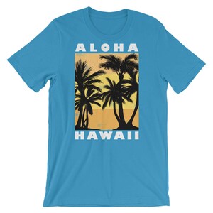 Aloha Beaches Hawaii T-Shirt Vintage Palms Shirt Vacation Gift image 9