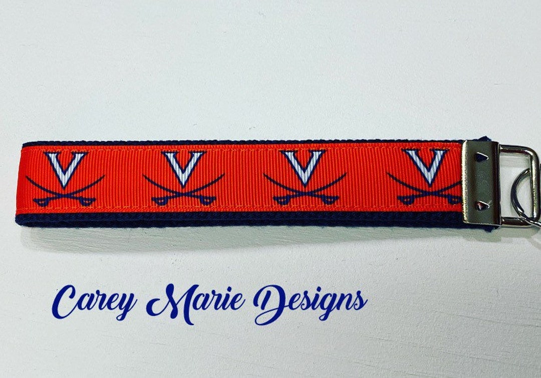 Uva Ribbons UVA Ribbon Key Fob, Wahoo Wristlet Keychain - Etsy