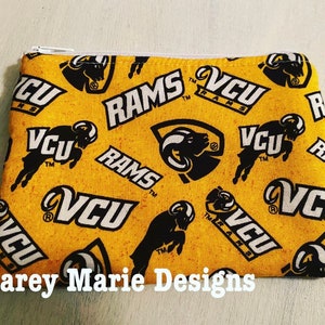 VCU pouch, vcu rams, vcu fabric, Virginia
