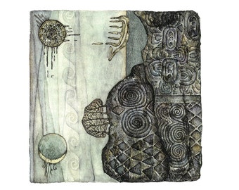 Digital download greeting card 'Tide' original artwork