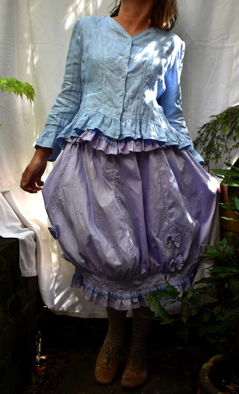 ORDER a CUSTOM  JACKET in vintage fabrics: linen or cotton image 5