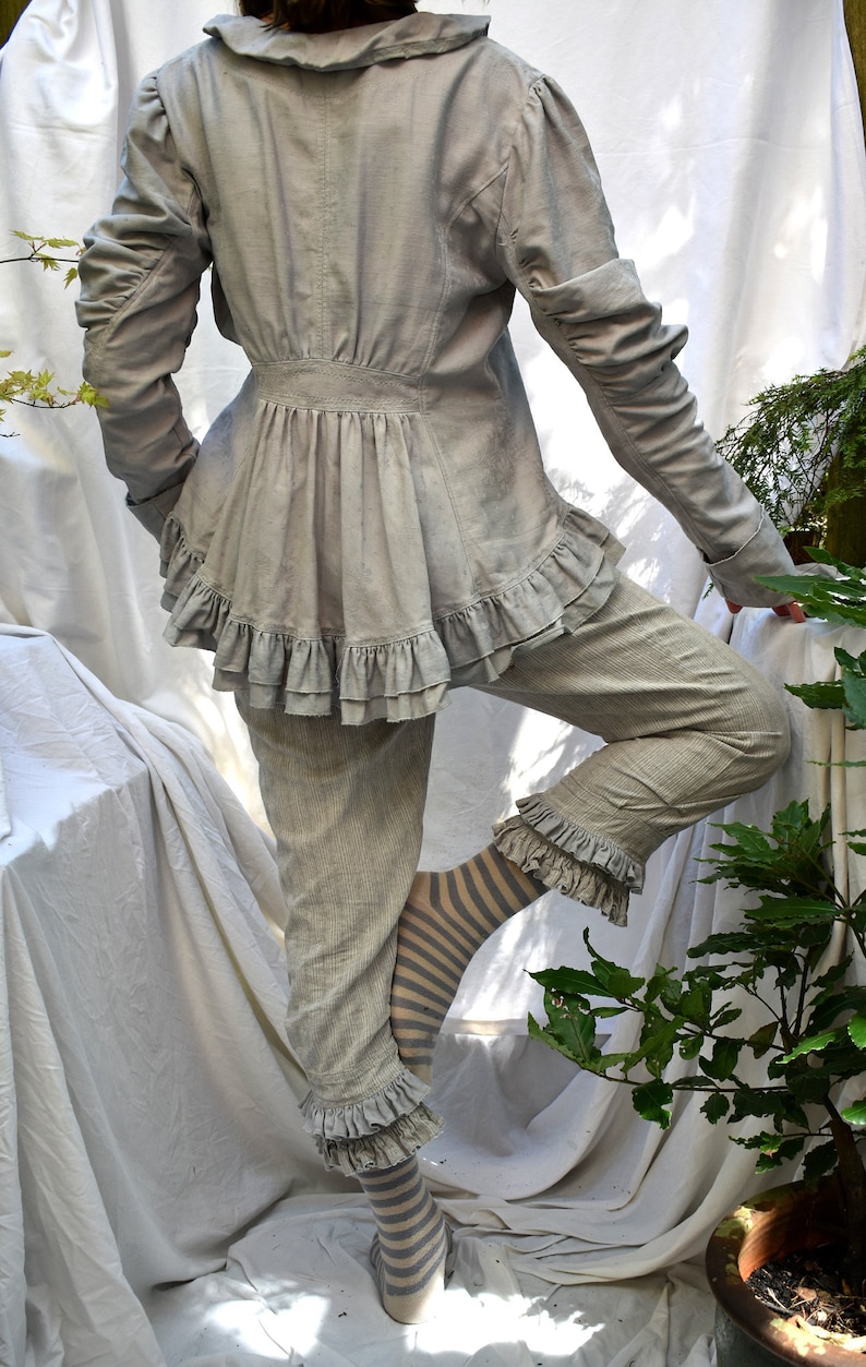 ORDER a CUSTOM  JACKET in vintage fabrics: linen or cotton image 8