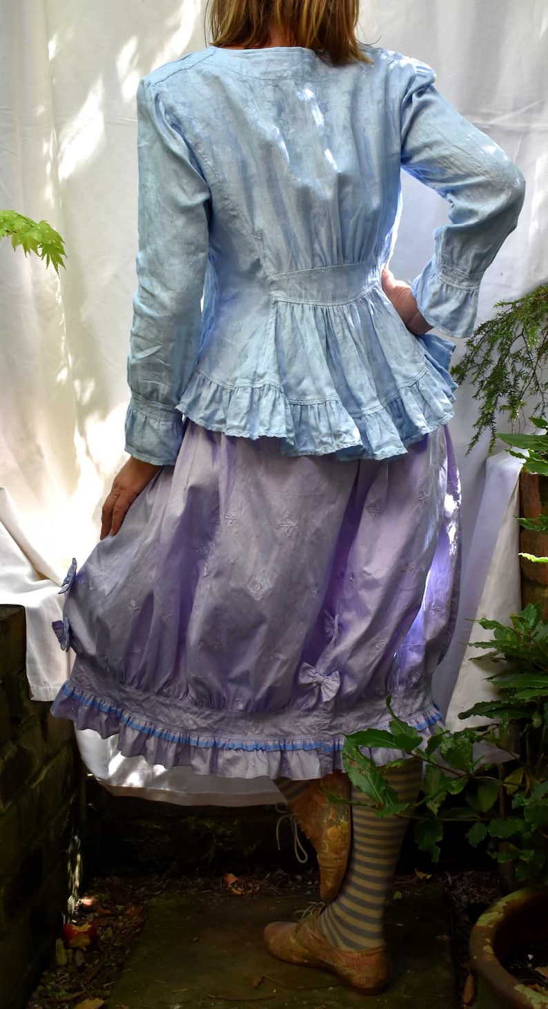 ORDER a CUSTOM  JACKET in vintage fabrics: linen or cotton image 6