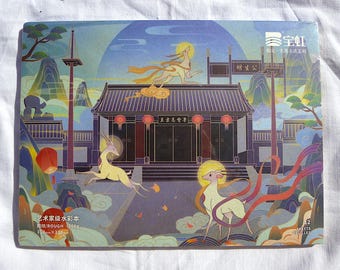 Artist grade BaoHong watercolour paper, rough, 12 sheets gummed block. 23 x 31 cm. 100% cotton, 300gsm, gelatine sized. Limited edition.