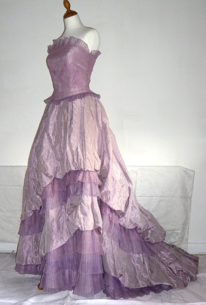 BALENCIAGA couture wedding dress / designer ball gown in