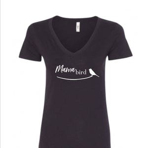 Mama bird tshirt- mom to be clothing, matching mom and baby