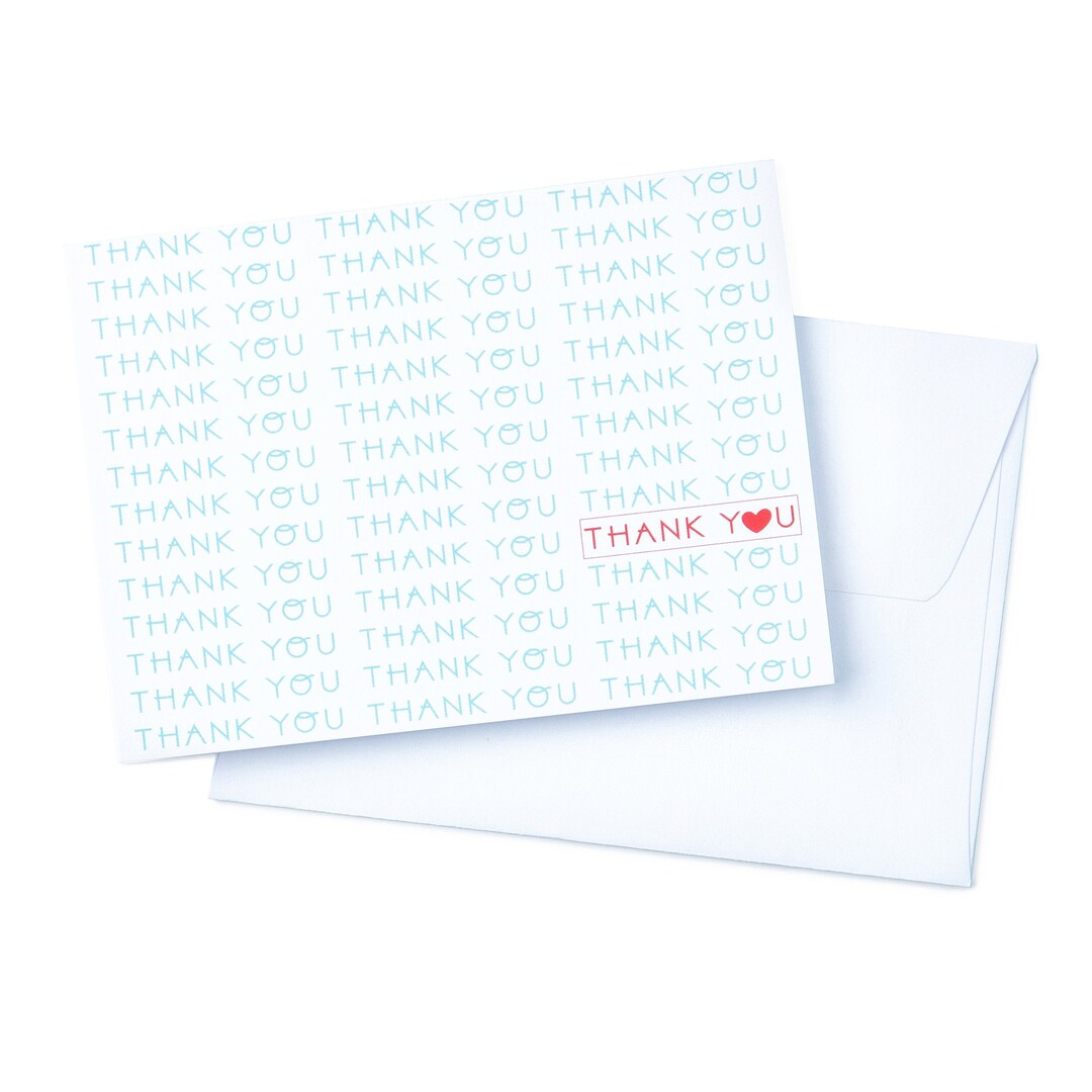 Thank You Cards Set – 10 Cards – Envelope Included – Blank Inside - Etsy