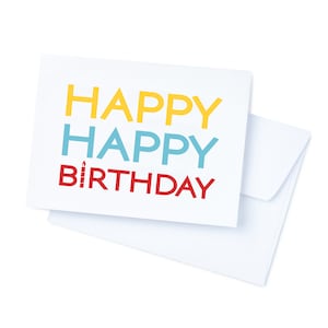 Lot de 10 cartes de joyeux anniversaire arc-en-ciel vierges, enveloppe incluse, note personnelle, cartes d'anniversaire en vrac, design minimaliste