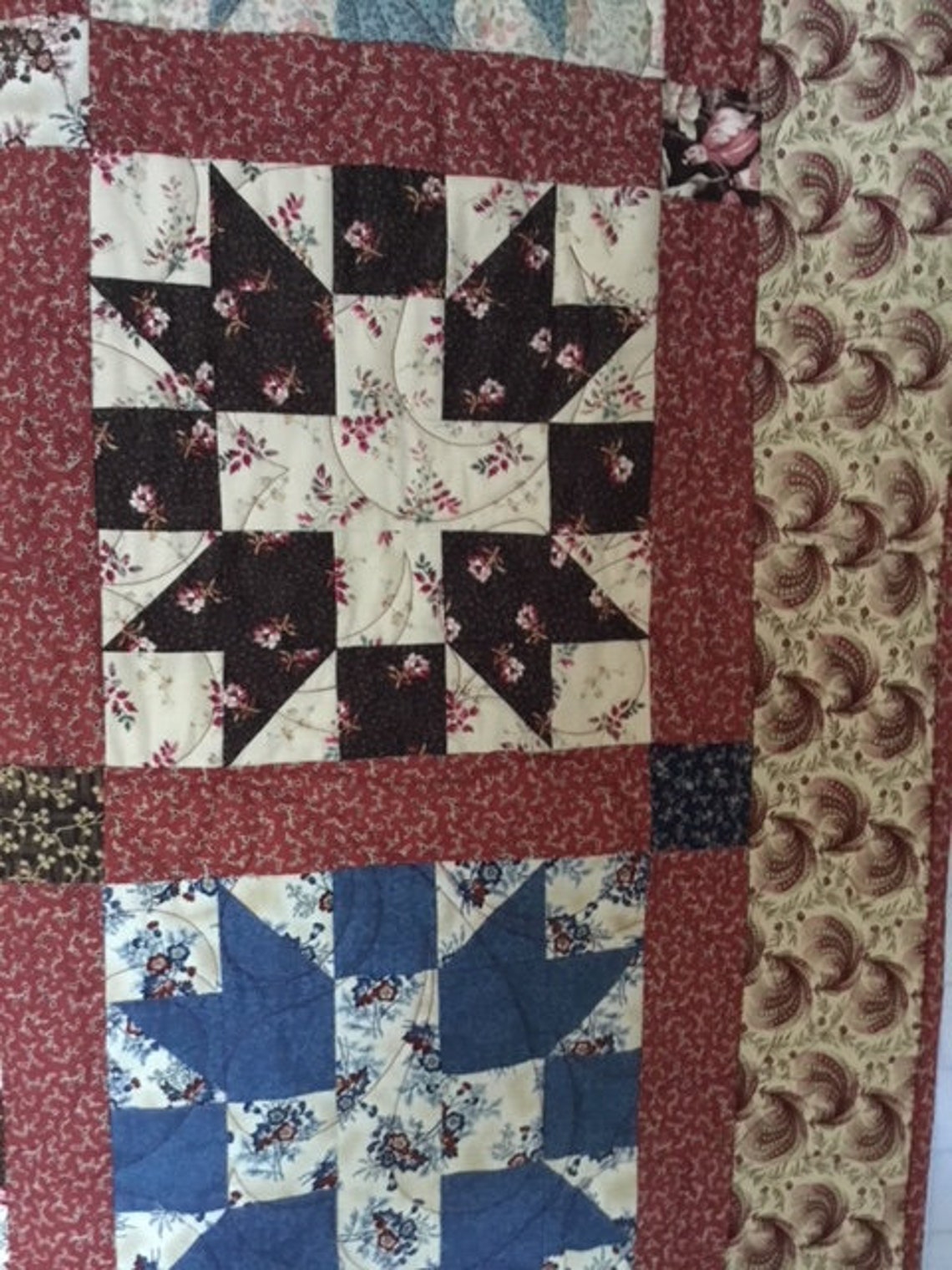 Old Fashion Stars Quilt Quilts for Sale Handmade Quilts Etsy