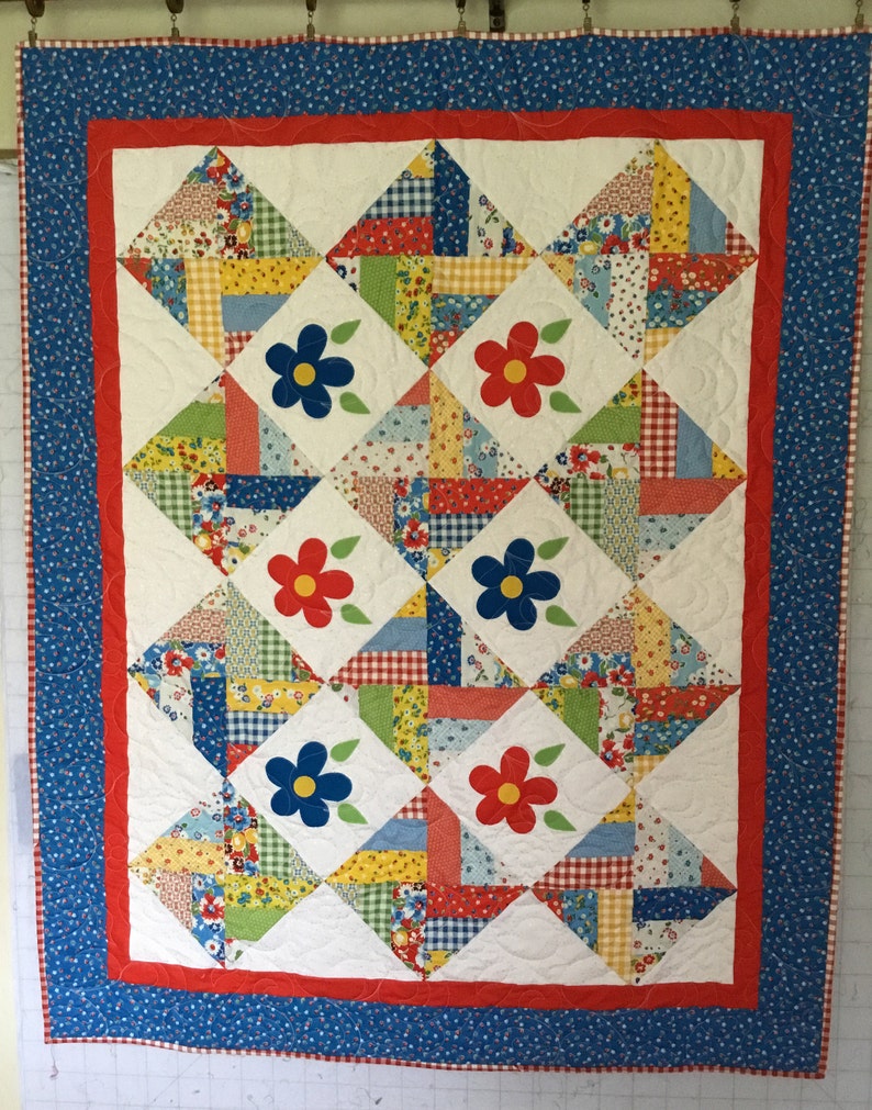 Homemade Quilts For Sale >> Flowers On Point Quilt Quilts For Sale Handmade Quilts Etsy Homemade Quilts For Sale >> Flowers On Point Quilt Quilts For Sale Handmade Quilts Etsy