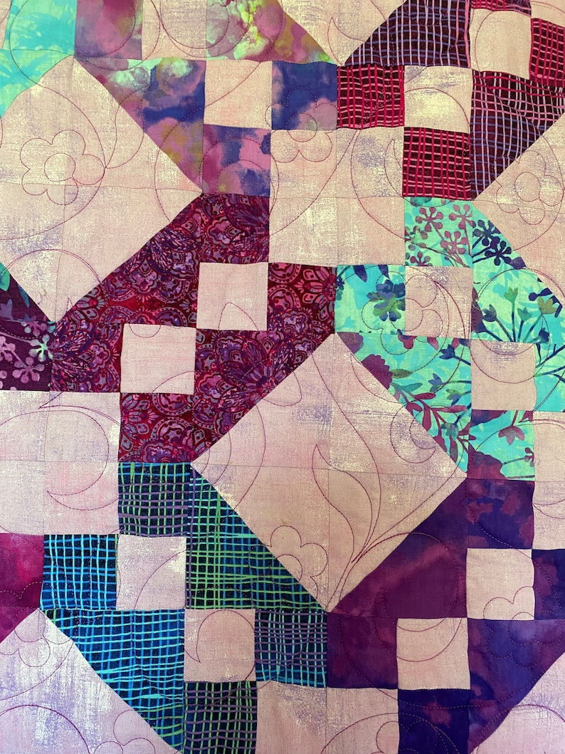 Purple/pink Quilt Quilts for Sale Handmadehandmade Quilts Etsy