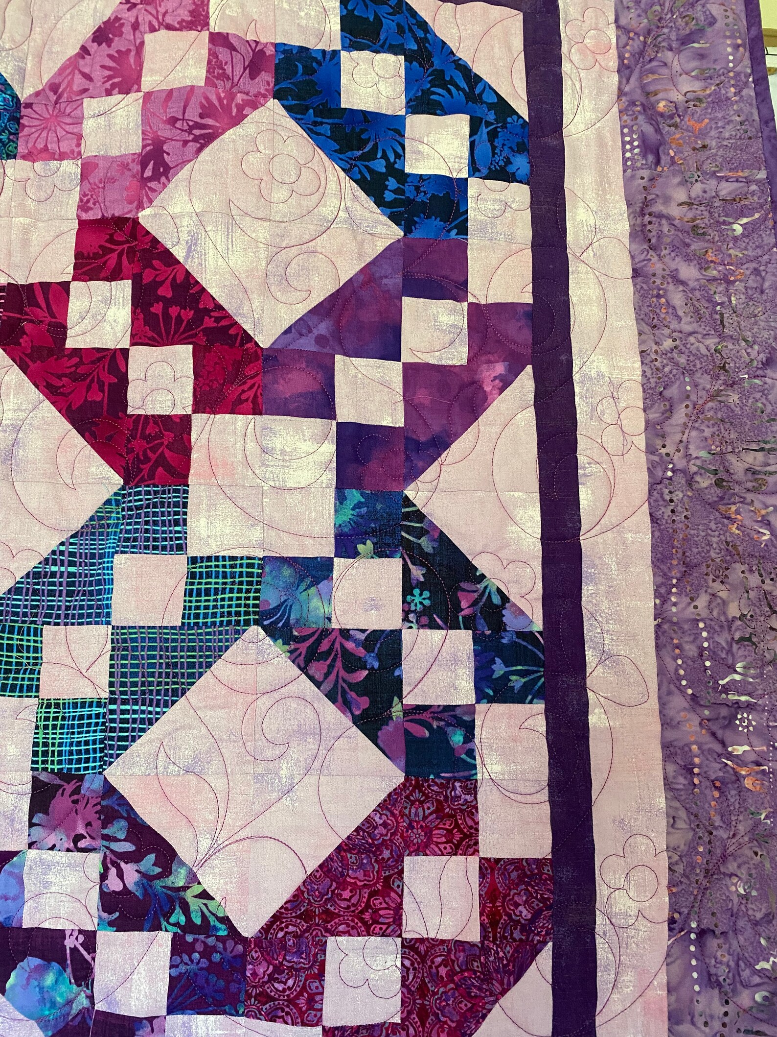 Purple/pink Quilt Quilts for Sale Handmadehandmade Quilts Etsy