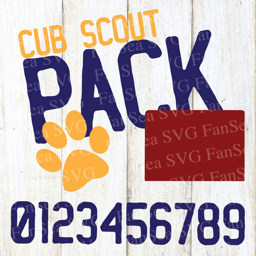 Download Cub Scout Pack You fill in the number SVG DXF PNG Digital ...