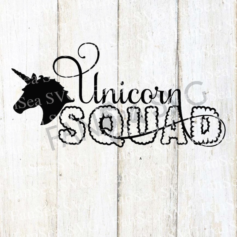 Download Unicorn Squad SVG DXF PNG Digital Cut File for use with | Etsy
