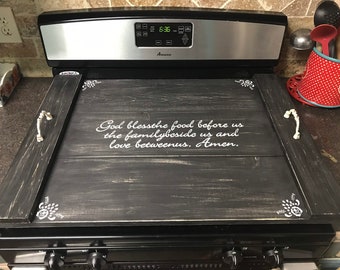 Stove top cover, noodle board, range cover, cutting board, electric or gas stove tops, stove cover