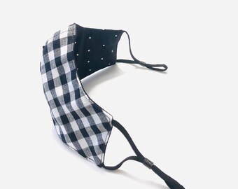 Reversible 3 Layer Face Mask with Adjustable Earloops