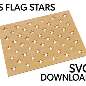 US Flag | Stars | CNC | Laser | SVG | Download