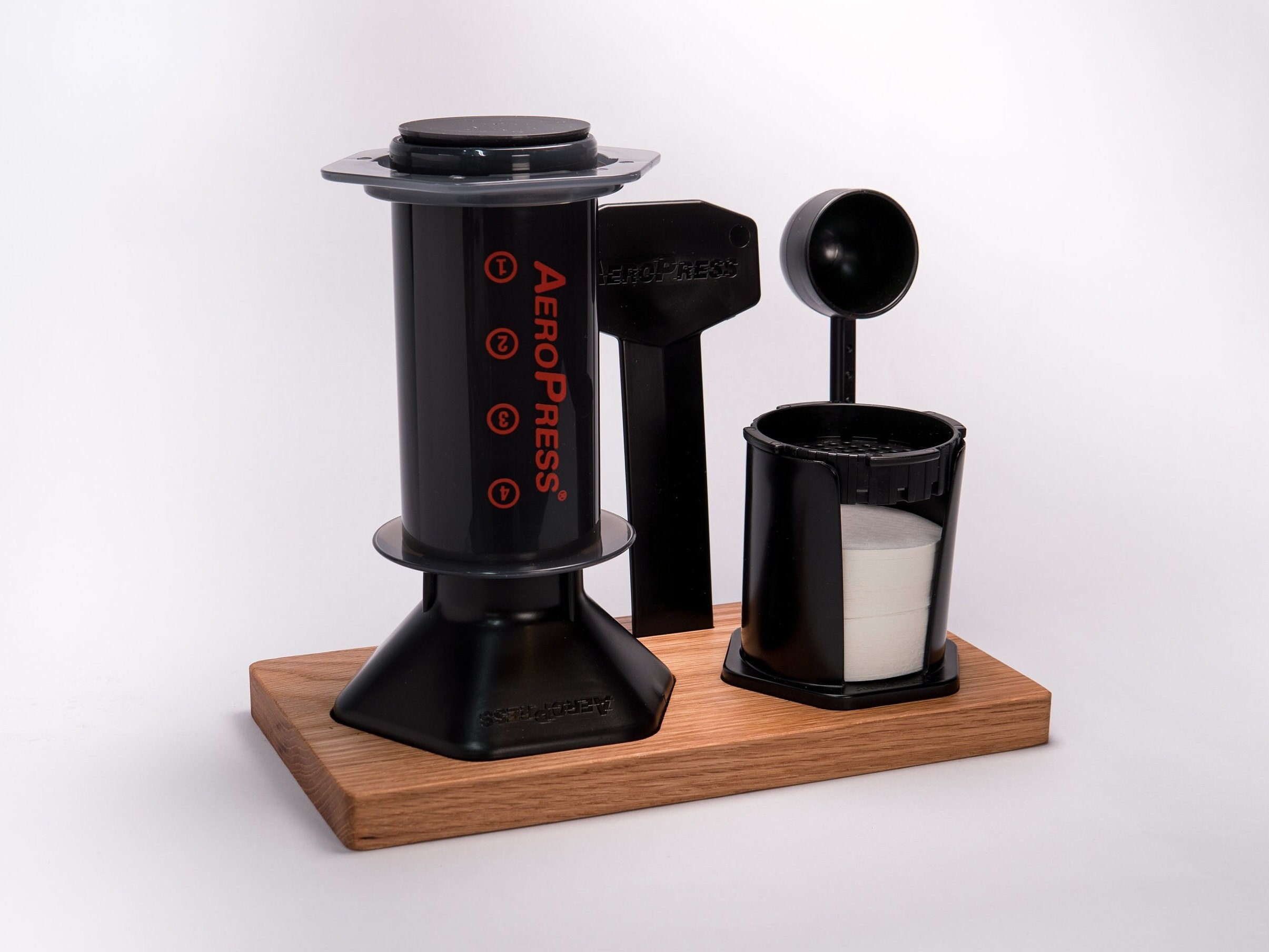 Organizer for AeroPress® Coffee Maker, Caddy Station holds Coffee