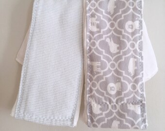 Elephant Burp Cloths - Baby Boy