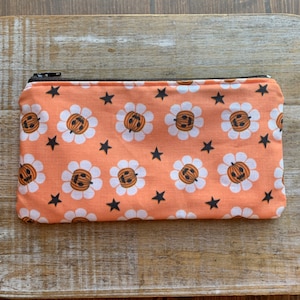 Monedero de Halloween, monedero de Halloween, monedero negro con forma de calabaza, portadocumentos, bolsa de tela con cremallera, regalo gótico, billetera fantasma