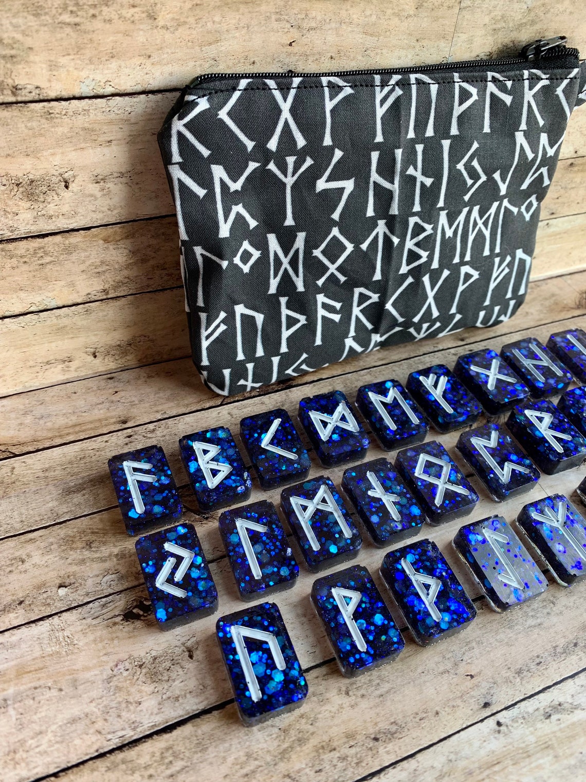 Elder Futhark Runes Viking Runes Set Resin Runes Set Nordic Runes Set ...