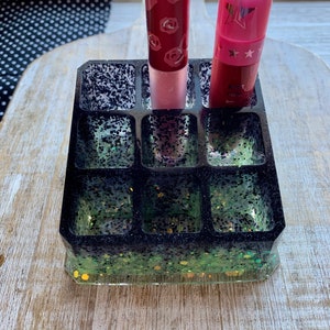 Lipstick Organizer Lipstick Holder Resin Lipstick Storage Lipgloss Organizer Makeup Organizer Storage Resin Pink Makeup Storage