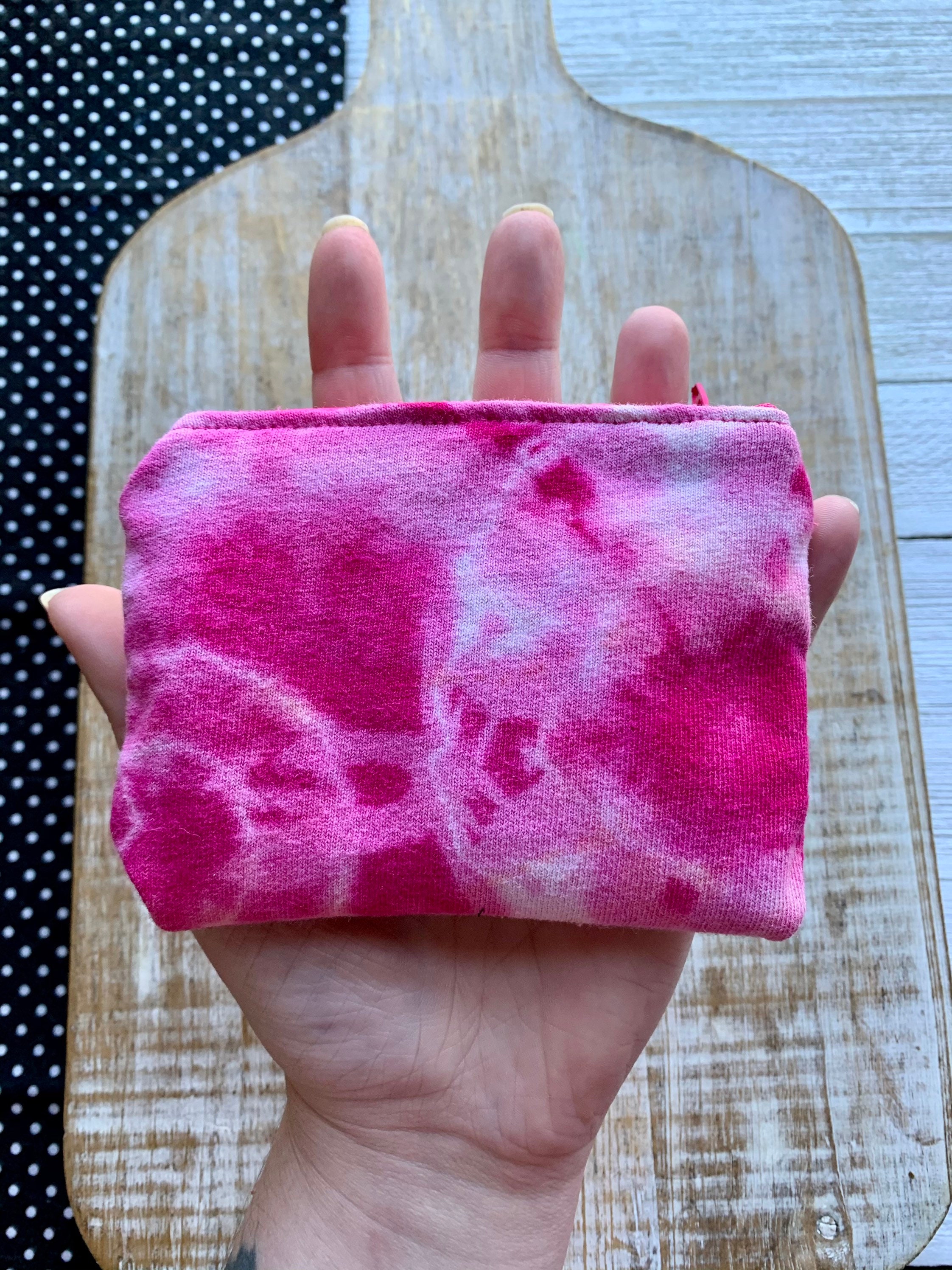 Tie Dye Makeup Bag Pink Bags Hippie Makeup Bag Set Coin Purse Etsy