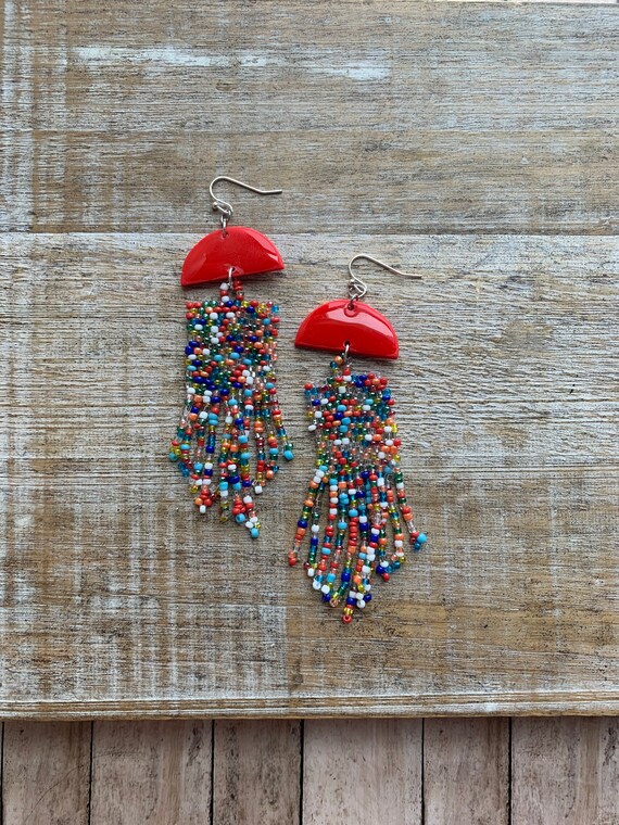 Hippie style earrings best sale