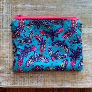 Monedero con forma de polilla de la muerte, monedero, monedero con forma de polilla, monedero de polillas de colores, tarjetero para identificación, billetera de tela, bolsos con cremallera de polilla de la muerte