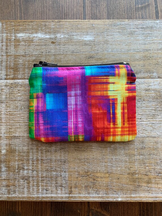 Monedero arcoiris monedero hippie monedero bolso del orgullo billetera con tarjetero para identificacion billetera de tela bolso arcoiris con cremallera Etsy Espana