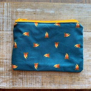 Camping Wallet Bag Mountain Keychain Bag Purse Hiking Zippered Road Trip Wallet Zipper Outdoors Lover Hiking Pouch Smores Campfire Bag