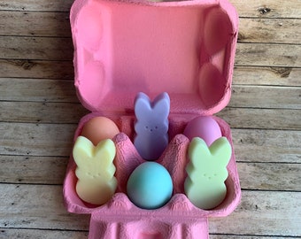 Easter Bunny Soap Easter Egg Soap Gift Set Soap Gift Goats Milk Easter Soaps Eggs Set Easter Bunny Gift Soap Gift Set Carton Easter Soap Set