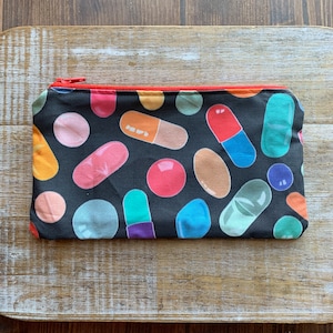 Multifunction Medicine Bag Canvas Pill Bag Fashion Cosmetic Bag Travel