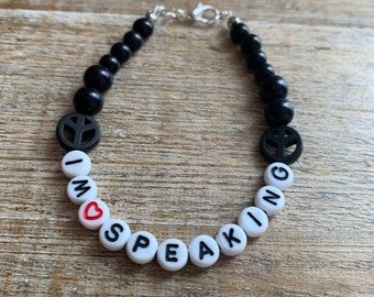 Bracciale Kamala Harris Bracciale "Sto parlando" Bracciale per l'emancipazione femminile Bracciale per vicepresidente donna Bracciale "Sto parlando" Dichiarazione VP