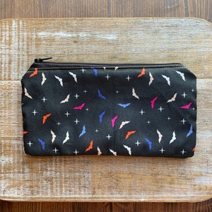 Monedero con diseño de murciélagos de Halloween, monedero con diseño de murciélagos y flores, monedero con diseño de calaveras y murciélagos, portadocumentos, bolsa de tela con cremallera, regalo gótico
