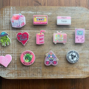 ONE Miniature Fridge Magnet Handmade Mini Brand Fridge Magnets Funny Refrigerator Magnets Acrylic Magnets Kawaii Kidcore Magnets