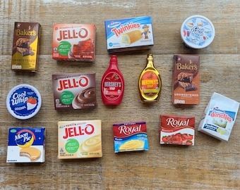ONE Desserts Miniature Fridge Magnet Handmade Mini Brand Fridge Magnets Food Refrigerator Magnets Funny Food Snack Jello Cake Magnets