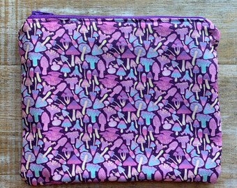 Kosmetyczka Mushroom Cottagecore Brelok do kluczy Kosmetyczka Snail Saszetka na zamek błyskawiczny Etui na identyfikator Portfel na zamek błyskawiczny Hippie Cottagecore Saszetka na zamek błyskawiczny