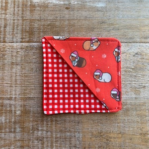 Fabric Bookmark Guinea Pig Bookmark Hamster Fabric Bookmark Colorful Bookmarker Christmas Pet Book Lover Gift Shapes Corner Bookmark