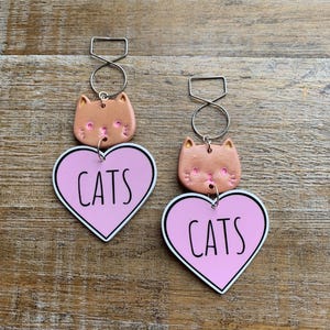 Orange Tiger Cat Tunnel Gauge Earrings Cat Lover Gift Cute Ear Weights Cute Kitty Cat Ear Hangers Tunnels Cat Gauges Clip On Earrings