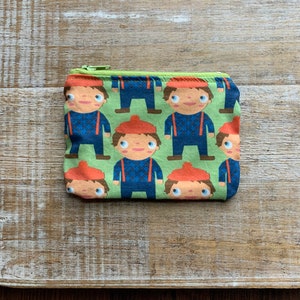Monedero de leñador con forma de monedero, cartera con tirantes, cartera de tela con cremallera, monedero de color tierra